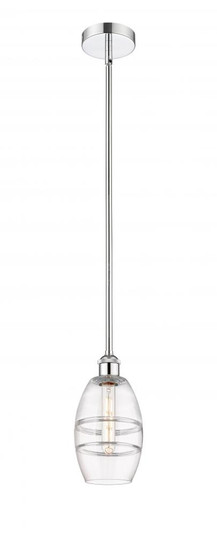 Vaz - 1 Light - 6 inch - Polished Chrome - Stem hung - Mini Pendant (3442|616-1S-PC-G557-6CL)