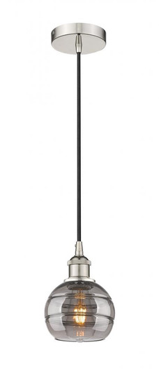 Rochester - 1 Light - 6 inch - Polished Nickel - Cord hung - Mini Pendant (3442|616-1P-PN-G556-6SM)