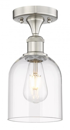 Bella - 1 Light - 6 inch - Brushed Satin Nickel - Semi-Flush Mount (3442|616-1F-SN-G558-6CL)