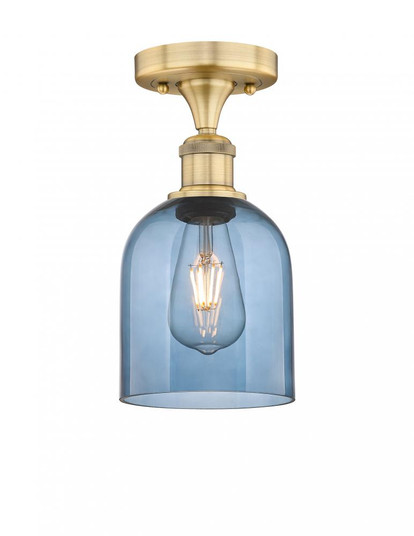 Bella - 1 Light - 6 inch - Brushed Brass - Semi-Flush Mount (3442|616-1F-BB-G558-6BL)