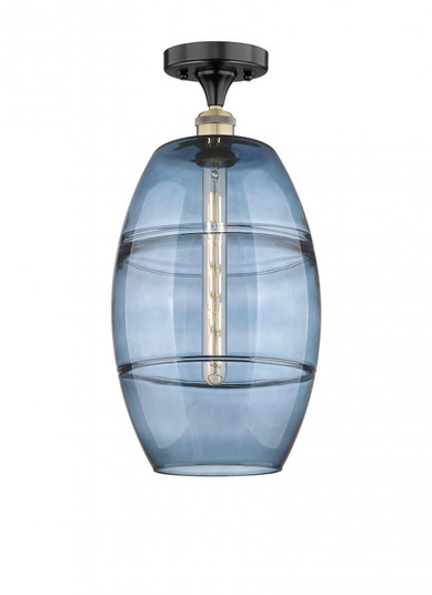 Vaz - 1 Light - 10 inch - Black Antique Brass - Semi-Flush Mount (3442|616-1F-BAB-G557-10BL)