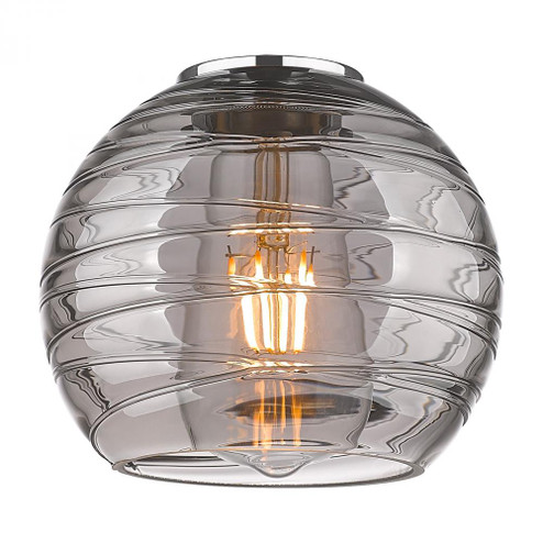 Deco Swirl 6'' Light Smoke Glass (3442|G1213-6SM)