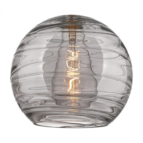 Deco Swirl 10'' Light Smoke Glass (3442|G1213-10SM)