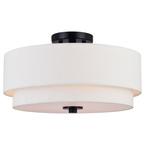 Burnaby 16-in Semi-Flush Mount Black (51|C0281)