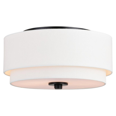 Burnaby 13-in Flush Mount Black (51|C0279)