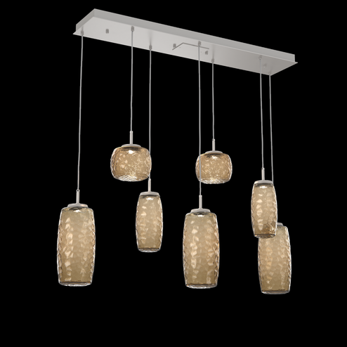 Vessel Linear 7pc Multi-Pendant (1289|PLB0091-07-BS-B-C01-L1)