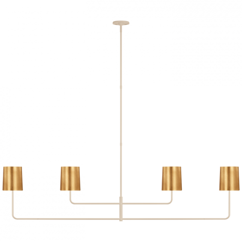 Go Lightly 70'' Four Light Linear Chandelier (279|BBL 5087CW-G)