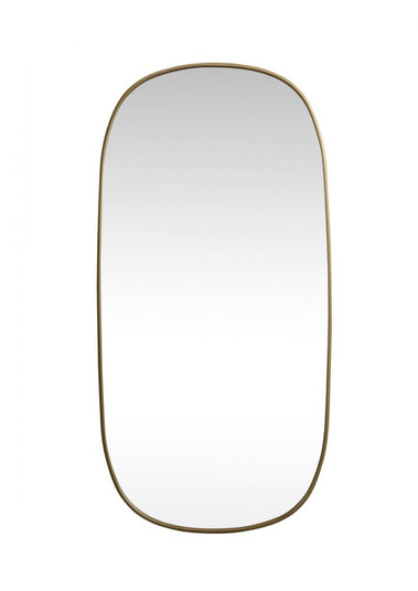 Metal Frame Oval Mirror 30x60 Inch in Brass (758|MR2B3060BRS)