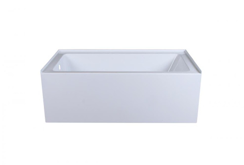 Alcove Soaking Bathtub 32x60 Inch Left Drain in Glossy White (758|BT202-L3260GW)