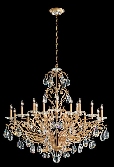 Filigrae 18 Light 120V Chandelier in Heirloom Gold with Clear Heritage Handcut Crystal (168|FE7018N-22H)