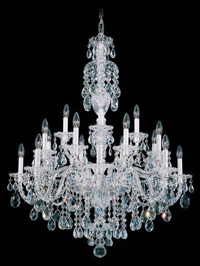 Sterling 20 Light 120V Chandelier in Polished Silver with Clear Radiance Crystal (168|2998-40R)