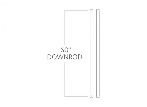 60'' Downrod in Washed Grey (38|DR60WGR)