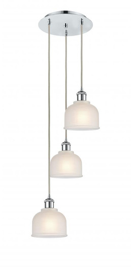 Dayton - 3 Light - 12 inch - Polished Chrome - Cord Hung - Multi Pendant (3442|113B-3P-PC-G411)