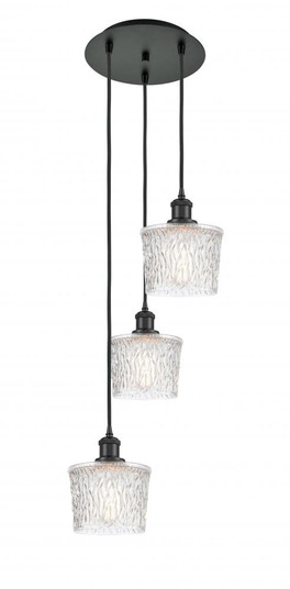 Niagara - 3 Light - 13 inch - Matte Black - Cord Hung - Multi Pendant (3442|113B-3P-BK-G402)