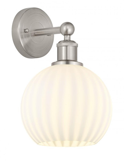 White Venetian - 1 Light - 8 inch - Satin Nickel - Sconce (3442|616-1W-SN-G1217-8WV)