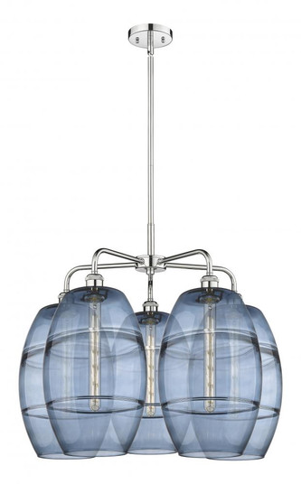 Vaz - 5 Light - 28 inch - Polished Chrome - Chandelier (3442|516-5CR-PC-G557-10BL)