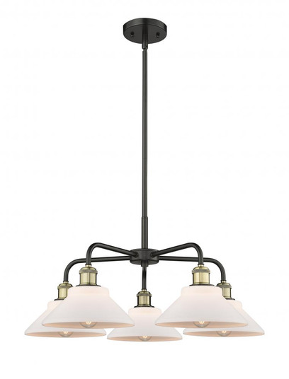 Orwell - 5 Light - 26 inch - Black Antique Brass - Chandelier (3442|516-5CR-BAB-G131)