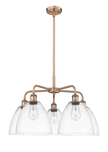 Bristol - 5 Light - 27 inch - Antique Copper - Chandelier (3442|516-5CR-AC-GBD-92)