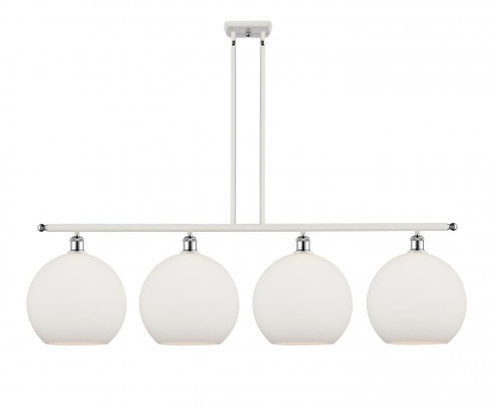 Athens - 4 Light - 50 inch - White Polished Chrome - Stem Hung - Island Light (3442|516-4I-WPC-G121-12)