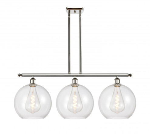 Athens - 3 Light - 38 inch - Polished Nickel - Stem Hung - Island Light (3442|516-3I-PN-G122-12)
