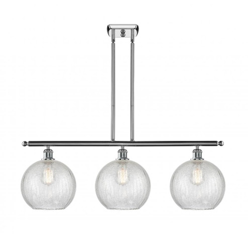 Athens - 3 Light - 37 inch - Polished Chrome - Stem Hung - Island Light (3442|516-3I-PC-G125-10)