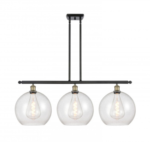 Athens - 3 Light - 38 inch - Black Antique Brass - Stem Hung - Island Light (3442|516-3I-BAB-G124-12)