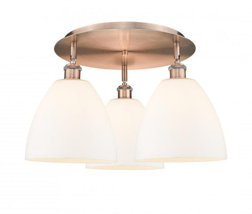 Bristol - 3 Light - 21 inch - Antique Copper - Semi-Flush Mount (3442|516-3C-AC-GBD-91)