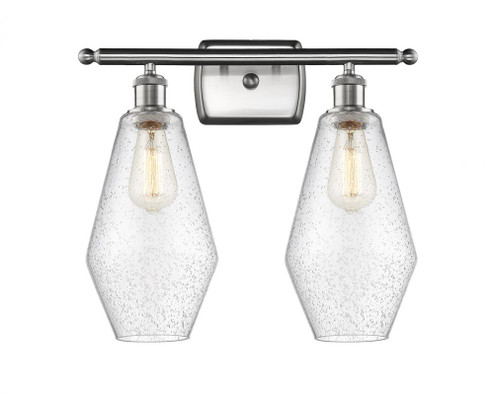 Cindyrella - 2 Light - 17 inch - Brushed Satin Nickel - Bath Vanity Light (3442|516-2W-SN-G654-7)