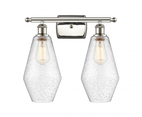 Cindyrella - 2 Light - 17 inch - Polished Nickel - Bath Vanity Light (3442|516-2W-PN-G654-7)