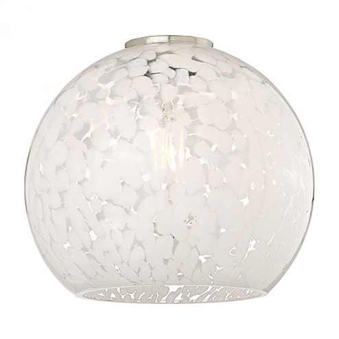 White Mouchette - 8 inch - Glass (3442|G1216-8WM)