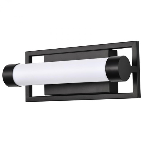 Canal LED Small Vanity; Matte Black Finish; White Acrylic Lens (81|62/666)