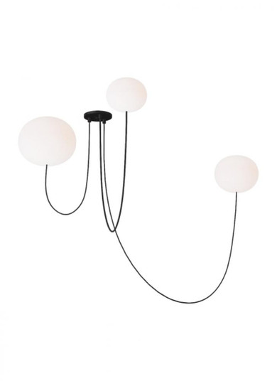 Helium Array 3 Light Chandelier (7355|PBCH38027OPB)