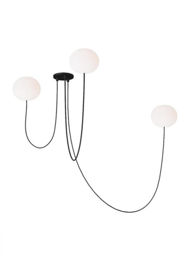 Helium Small 3 Light Chandelier (7355|PBCH35927OPB)