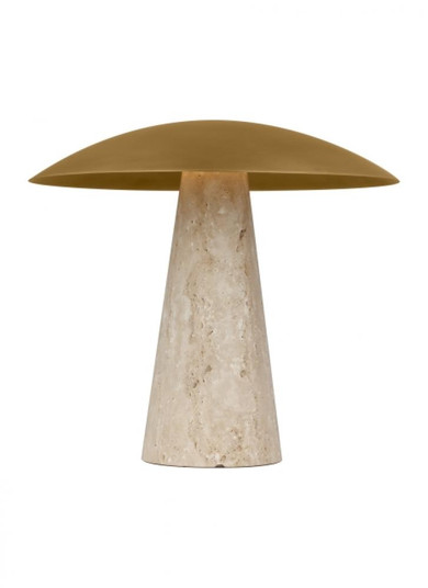 Aegis Medium Travertine Table Lamp (7355|SLTB34327NB/NT)
