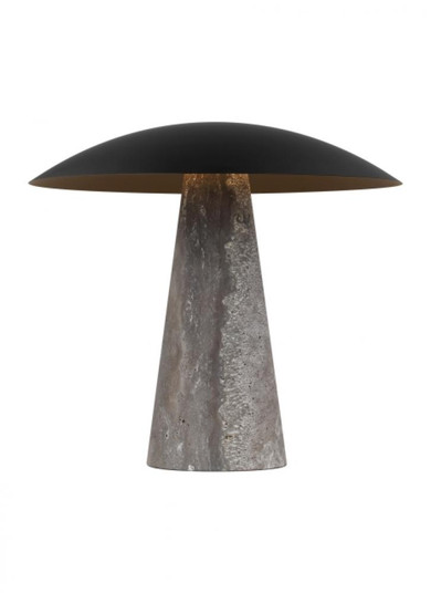 Aegis Medium Travertine Table Lamp (7355|SLTB34327BZ/DT)