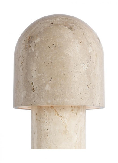 Kennett Small Travertine Table Lamp (7355|SLTB34227NT)