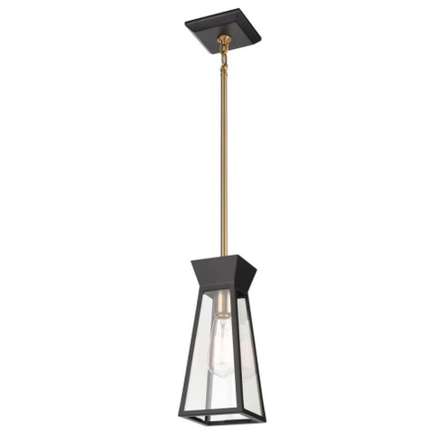 Lucian Single Pendant Black and Brushed Brass (12|AC11850BK)