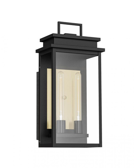 Medium Wall Mount Lantern (641|V1-29604BK-AB)