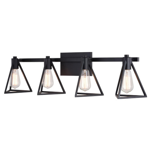Ravenna 4 Light Vanity Matte Black (51|W0446)