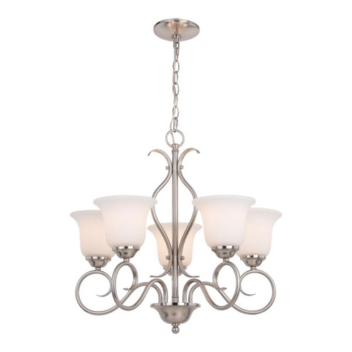 Albion 22.5-in. 5 Light Chandelier Satin Nickel (51|H0271)