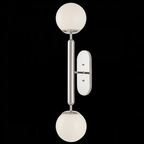 Barbican Double-Light Nickel Wall Sconce (92|5800-0033)