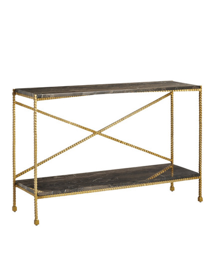 Flying Marble Gold Console Table (92|4000-0173)