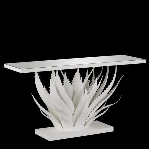 Agave White Console Table (92|4000-0168)