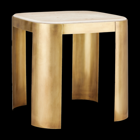 Sev Travertine Accent Table (92|4000-0161)