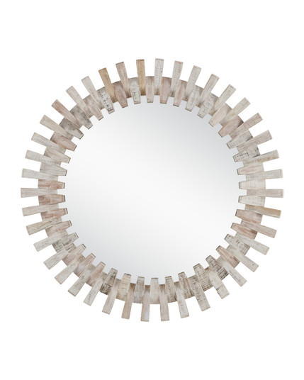 Diza Round Whitewash Mirror (92|1000-0133)
