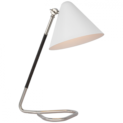 Laken Small Desk Lamp (279|AL 3020PN/BRT-WHT)