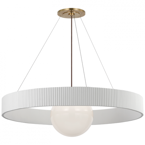 Arena 53'' Ring and Globe Chandelier (279|WS 5002HAB/WHT-WG)