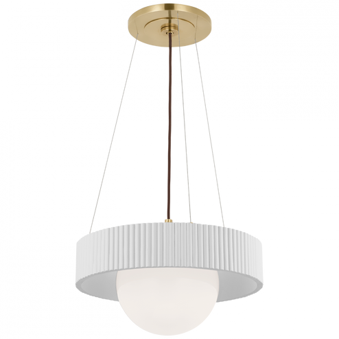 Arena 18'' Ring and Globe Chandelier (279|WS 5000HAB/WHT-WG)