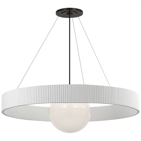 Arena 42'' Ring and Globe Chandelier (279|WS 5001BZ/WHT-WG)