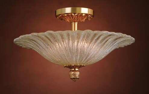 6 Light Semi Flush In French Gold And Hand Bl (91|6181/6)